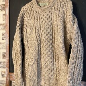 Crana Handknits Wool Fisherman Sweater Ireland Irish